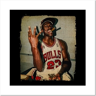 Michael Jordan Black Smoke Vintage Posters and Art